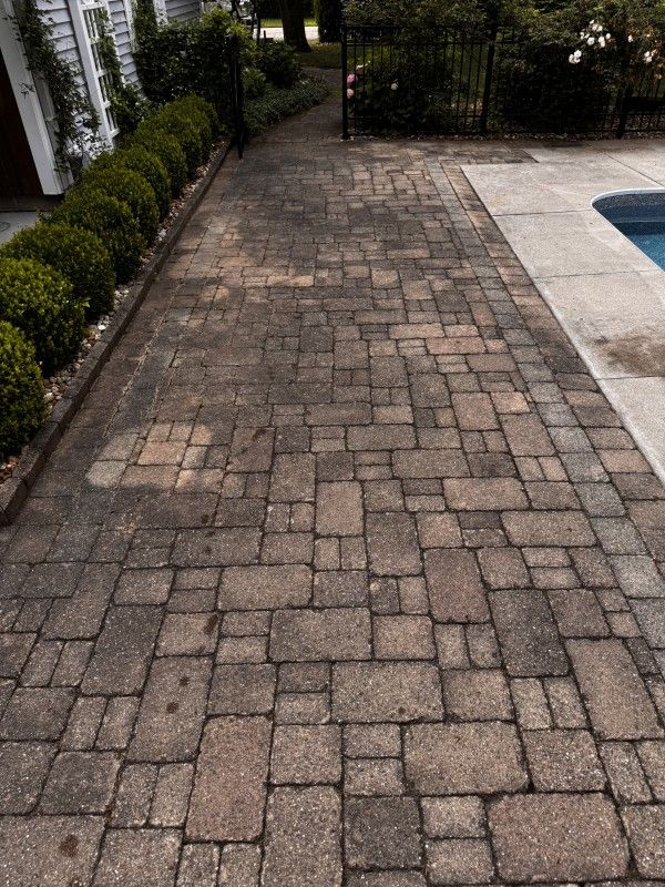 before paver sanding and sealing