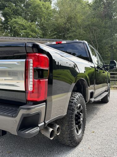 Ford F-250 Tremor rear quarter after detailing